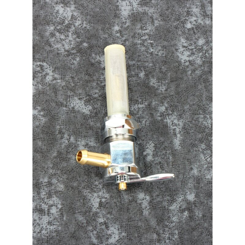 Bikers Choice Chrome Hex Petcock 22MM Right Outlet
