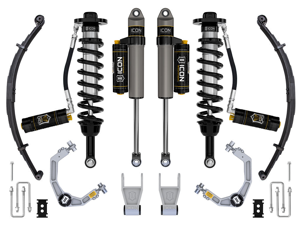 21-23 Ford F150 Tremor 4WD 2.5-3" Stage 4 Suspension Sys Billet UCA / Leaf Pack