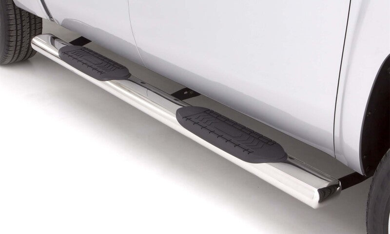 Lund 2019 Chevy Silverado 1500 Crew Cab (Rocker Panel) 6in. Oval Straight SS Nerf Bars - Polished