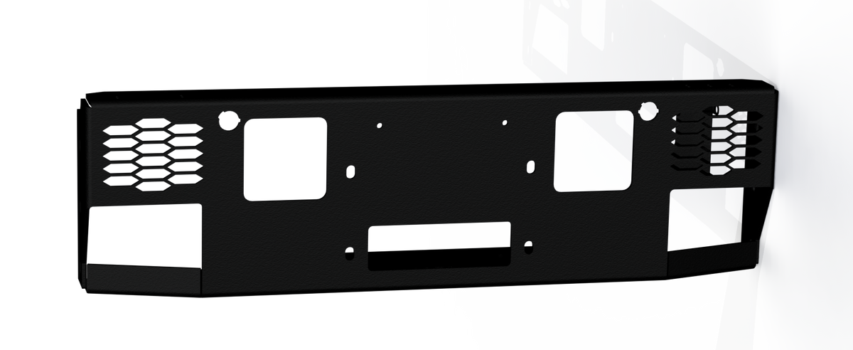 Road Armor 21-23 Ford F-150 Vaquero Front Bumper Accessory Winch Plate - Texture Black