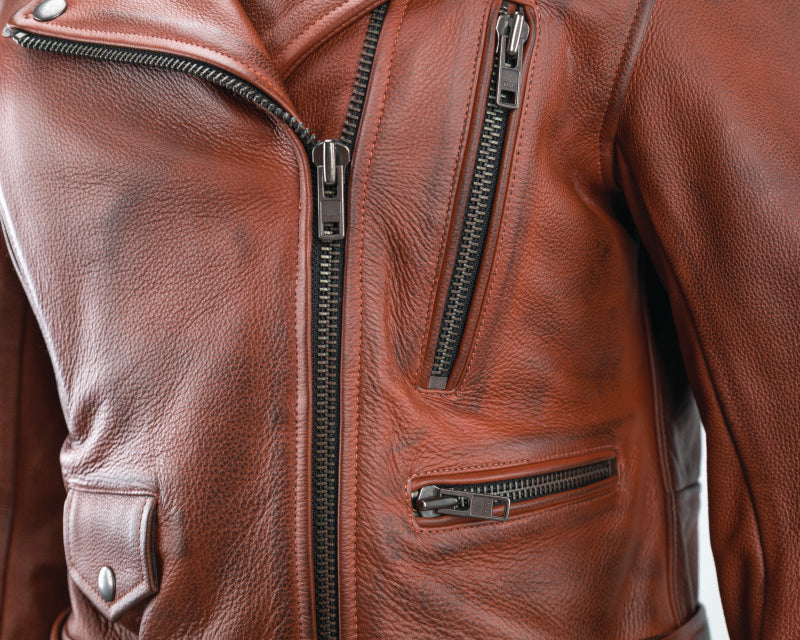 Kuryakyn Leather By River Road Arabian Spice Leather Jacket Red Womens - Small