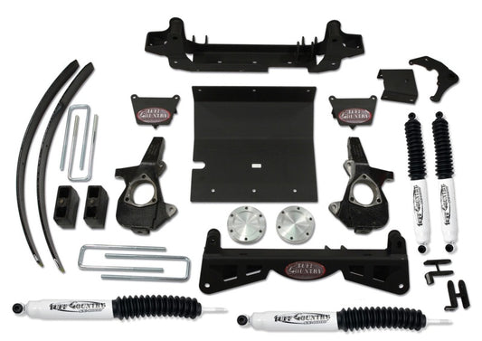 Tuff Country 2006 Silverado 1500 4X4 4in Lift Kt (w/3pc Sub Frm w/o Fctry Air Ride Shocks SX8000)