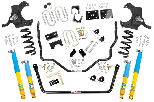 UMI Performance 73-87 GM C10 Handling and Lowering Kit Stage 2 4.5inF/6inR UMI Shocks - Black