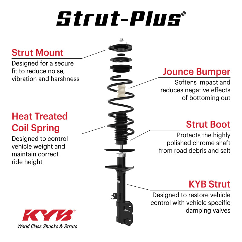 KYB Shocks & Struts Strut-Plus Rear 08-10 Mitsubishi Lancer