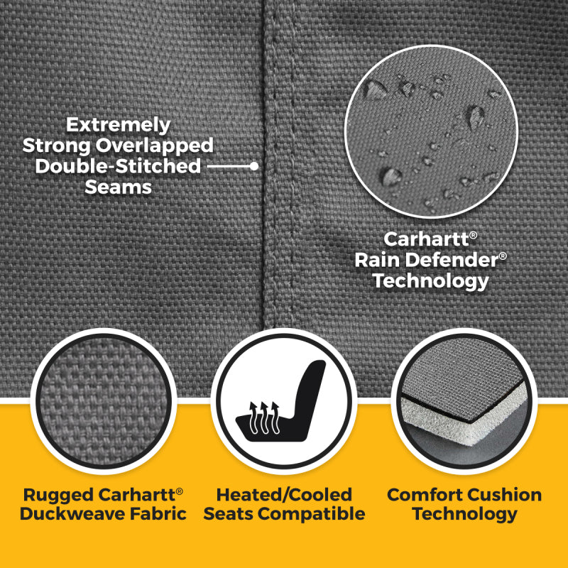 Covercraft 04-08 Ford F-150 XLT Carhartt PrecisionFit Custom Front Row Seat Covers - Gravel