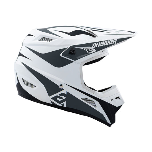 Answer 26 AR1 Mototown Helmet Glossy White/Grey/Black - 2XL