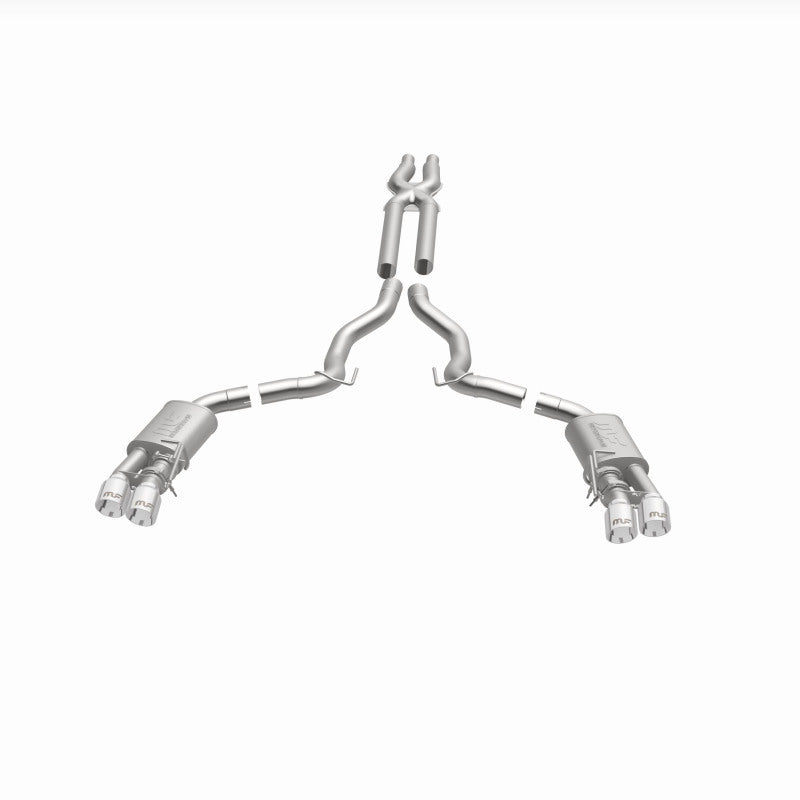 MagnaFlow SYS Cat-Back 2018 Ford Mustang GT 5.0L Competition Dual Exit Polished 4in Tips