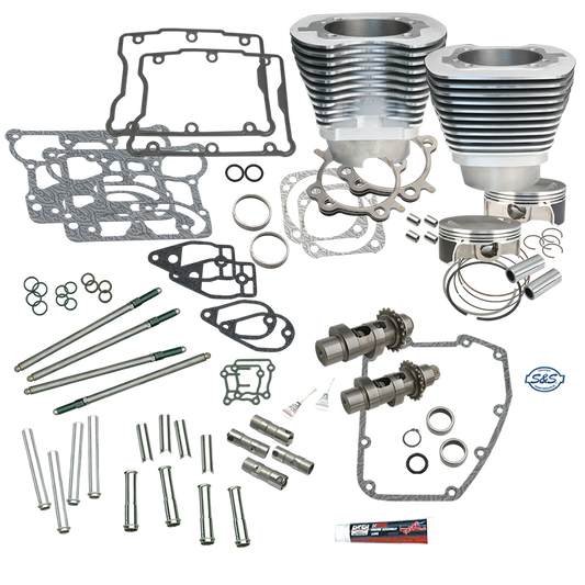 S&S Cycle 2007+ BT 106in Big Bore Hot Set Up Kit w/o Cylinder Heads