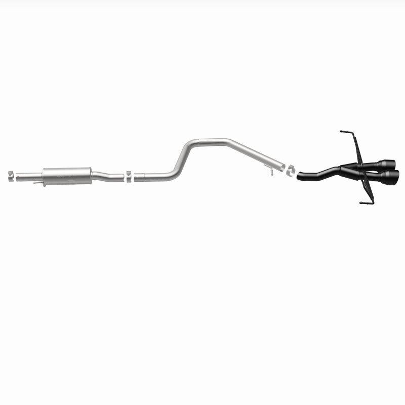 MagnaFlow 2019 Hyundai Veloster 1.6L 2.5in Center Exit Stainless Steel Cat-Back Exhaust w/Blk Tips