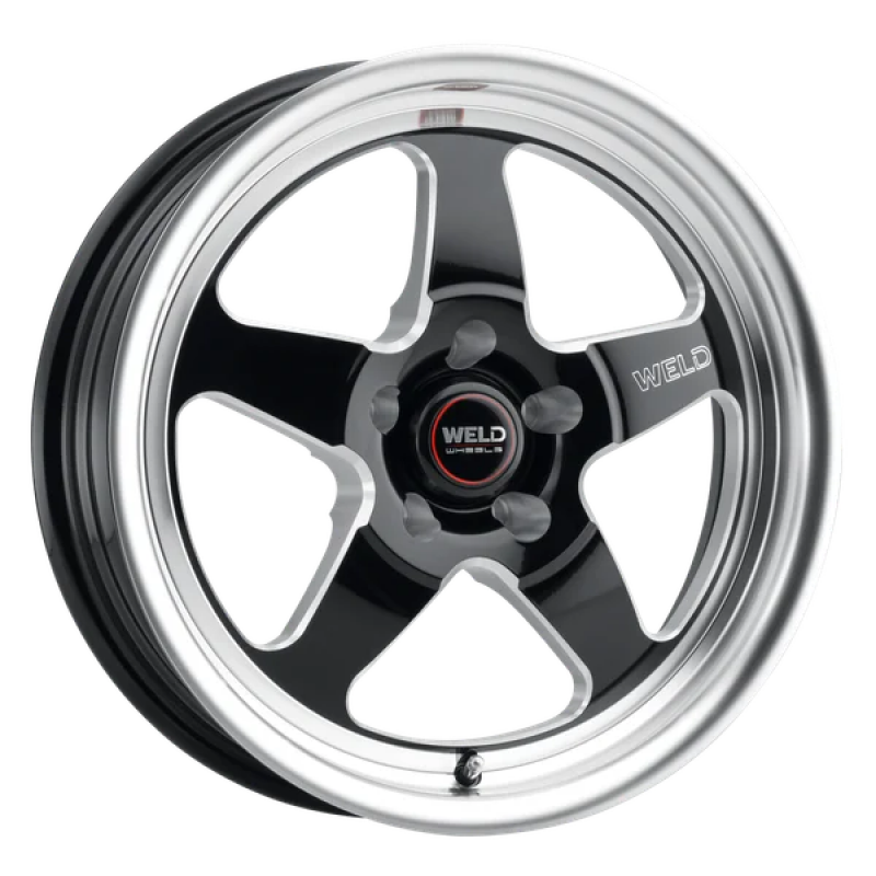 Weld 20x8 Ventura Drag 5x114.3 ET00 BS 4.5 Gloss Black MIL DIA 78.1