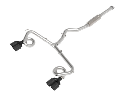 aFe Subaru WRX/STi 15-21 H4-2.0/2.5L Takeda 3in to 2-1/2in Stainless Cat-Back Exhaust Crbn Fiber Tip