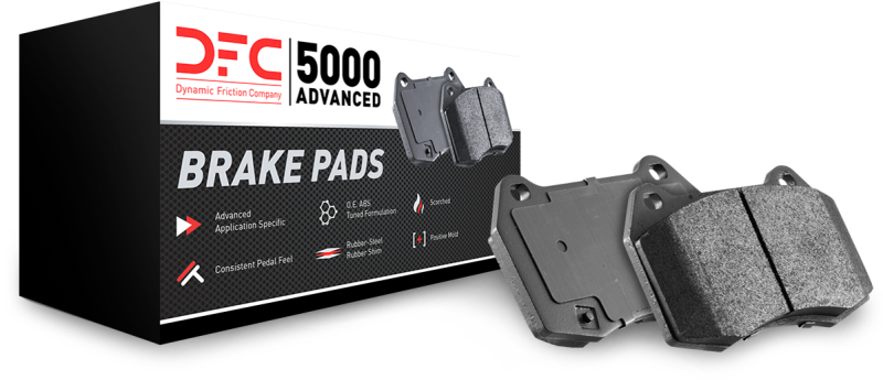 DFC 92-96 Dodge Colt Rear 5000 Advanced Ceramic Brake Pads and Hardware Kit