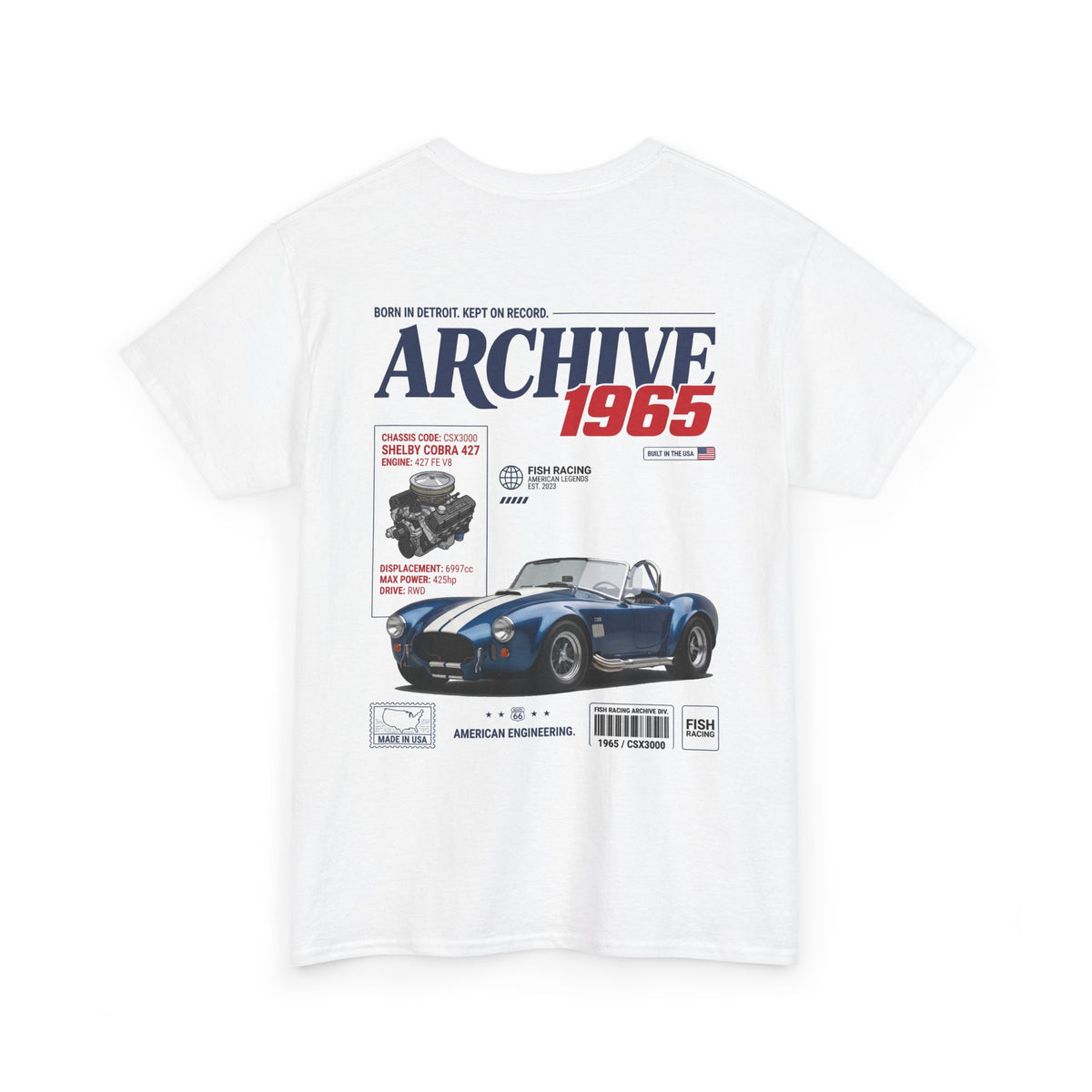 1965-1967 Shelby Cobra 427 Archive Tee