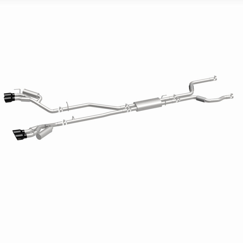 MagnaFlow 20-21 Ford Explorer 3.0L V6 Dual Exit Quad Black Chrome Tip Street Series Cat-Back Exhaust