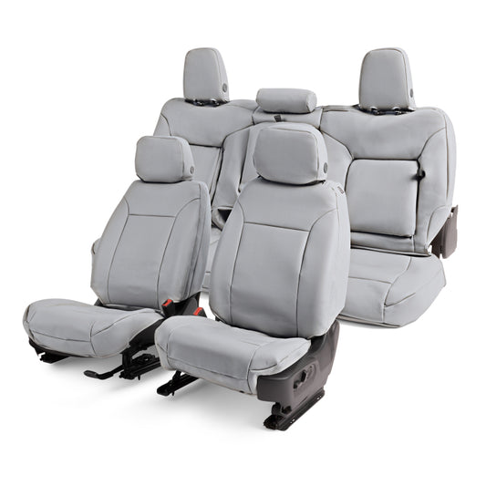 Covercraft 07-13 Acura MDX Leatherette PrecisionFit Custom Front Row Seat Covers - Lt Grey