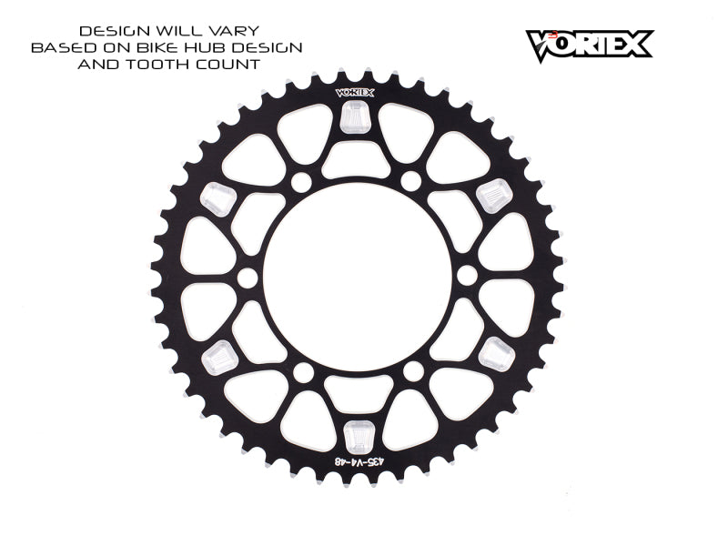 Vortex Racing V4 42 Tooth 525 Rear Sprocket - Black