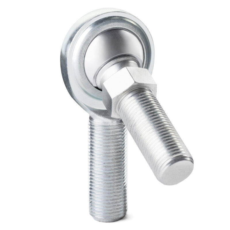 QA1 C Series 2-Pc Rod End - Male/Left Hand - .19in Bore x 1/4-28 w/Stud - Carbon Steel