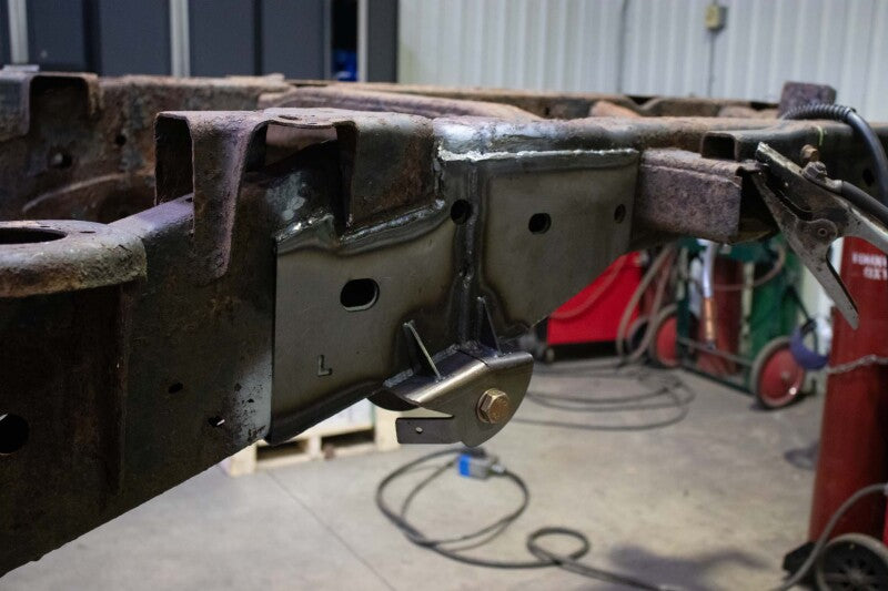 Rustbuster Forward Leaf Spring Mount Left Side