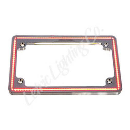 Letric Lighting Perfect Plate Light License Plate Frame Chrome