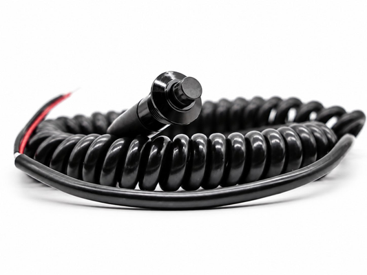 Granatelli Billet Pin Head Momentary Push Button - Black Ring w/6ft Retractable Cord