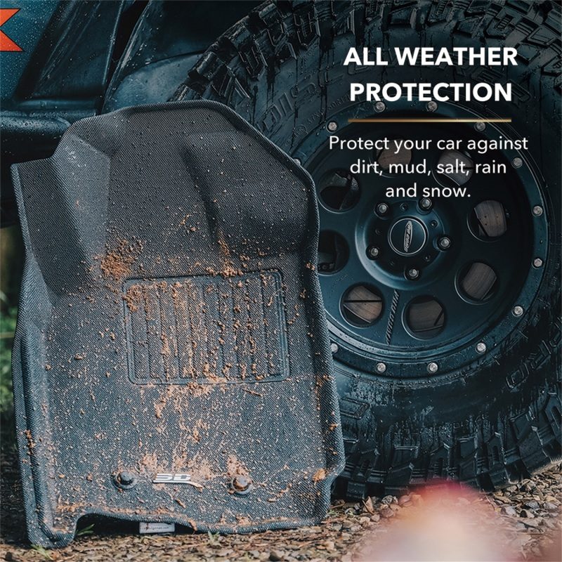3D MAXpider 06-10 Ford Explorer w/ Bench 2nd Row Kagu Black Full Set