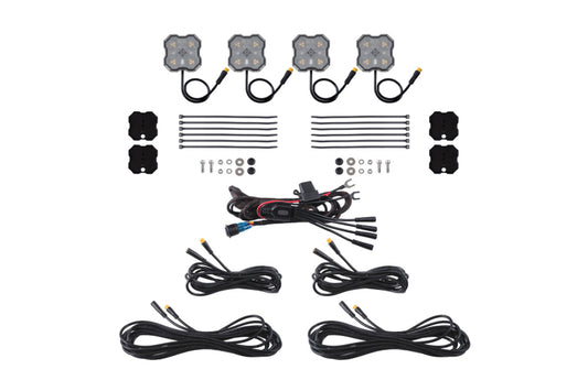 Diode Dynamics Rock Light - Amber/White - M8 Magnet 4-Pack