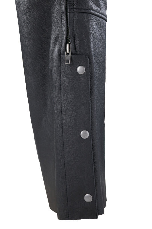 Kuryakyn Leather By River Road Longhaul Leather Chaps Black - Large