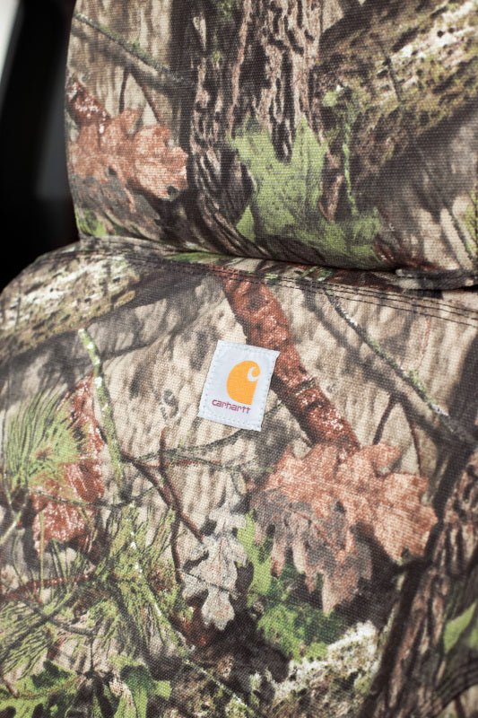 Covercraft 17-24 Dodge Ram Carhartt Camo SeatSaver Custom Front Row Seat Covers - Mossy Oak