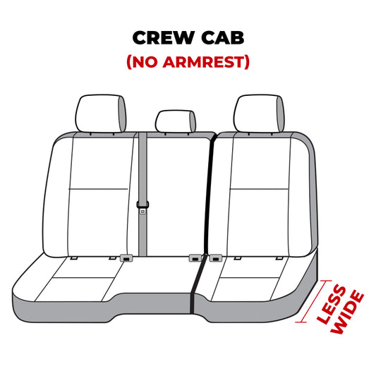 Covercraft 11-23 Dodge Ram Crew/Quad Cabs Rear w/o FDA Endura LogoSeatSaver Second Row Seat Covers