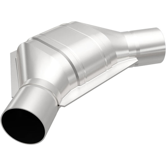 MagnaFlow Universal Catalytic Converter 2.25 Angled In/Out Front CA