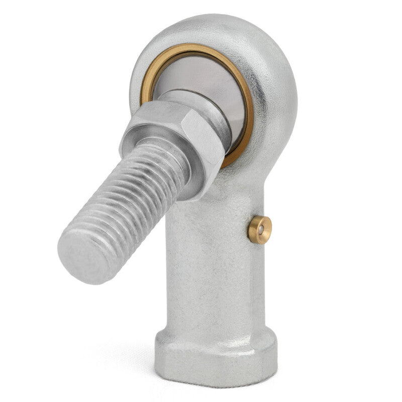 QA1 V Series 3-Pc Rod End - Female/Left Hand - 6mm Bore x M6x1.0 w/Stud - Carbon Steel