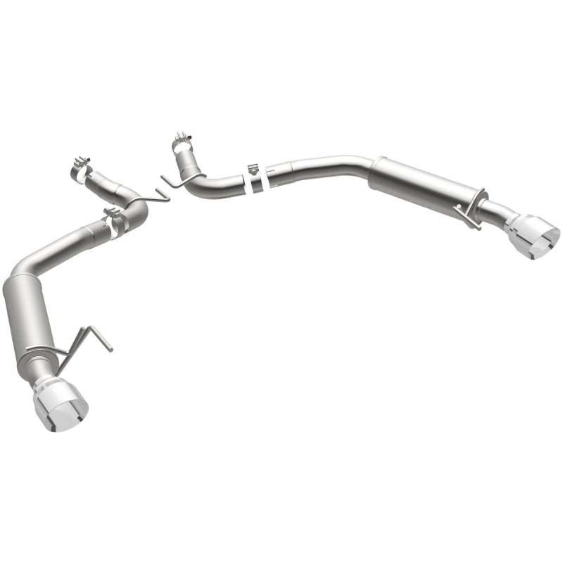 MagnaFlow Axle Back, SS, 2.5in, Competition, Dual Split Polish 4.5in Tip 2015 Ford Mustang Ecoboost