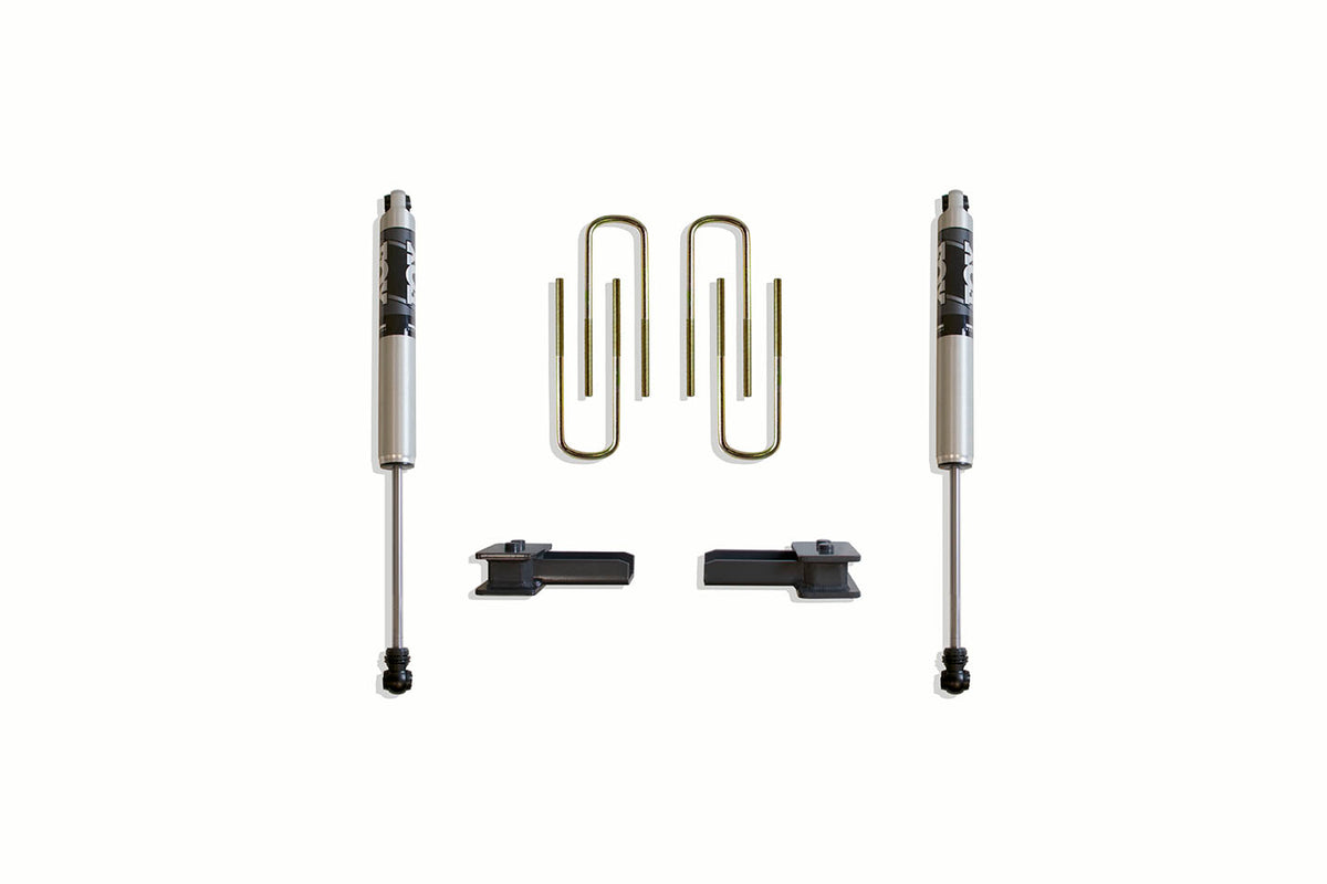 Maxtrac 2021+ Ford F-150 2WD 2in Blocks/ U-Bolts - Fox Shocks