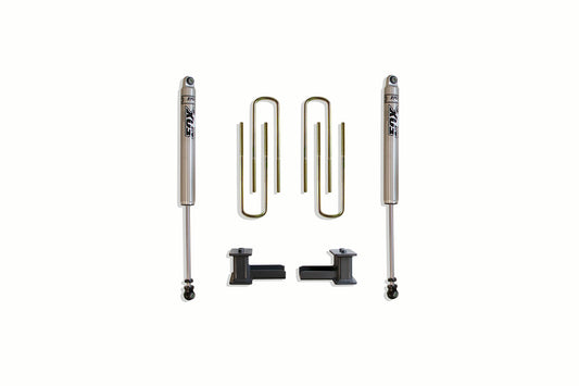 Maxtrac 2021+ Ford F-150 2WD 4in Blocks/U-Bolts - Fox Shocks (Rear)