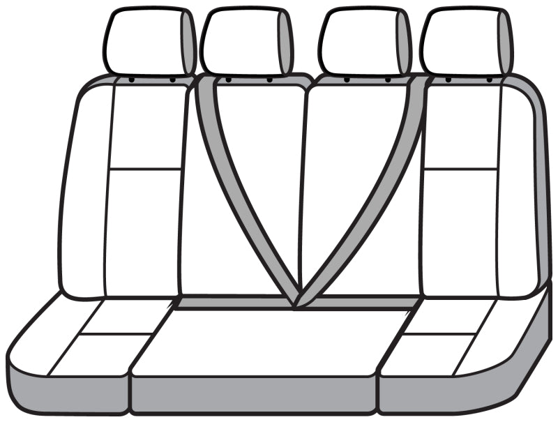 Covercraft 15-26 Ford Transit Polycotton SeatSaver Custom Third Row Seat Covers-Misty Grey