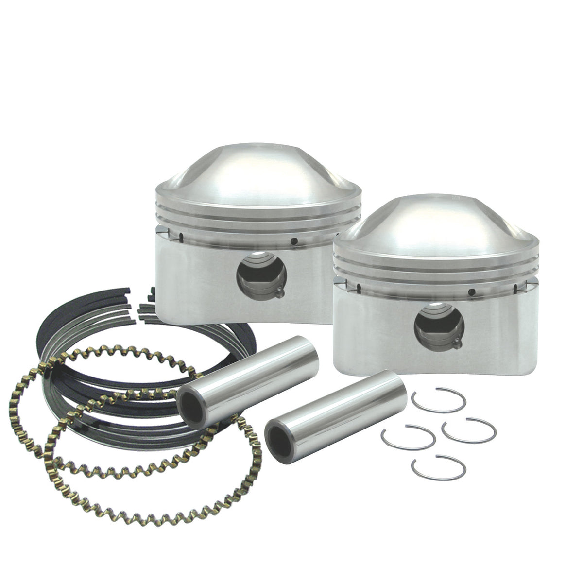 S&S Cycle 36-84 BT 3-7/16in .050in Low Compression Forged Stock Bore Stoker Pistons