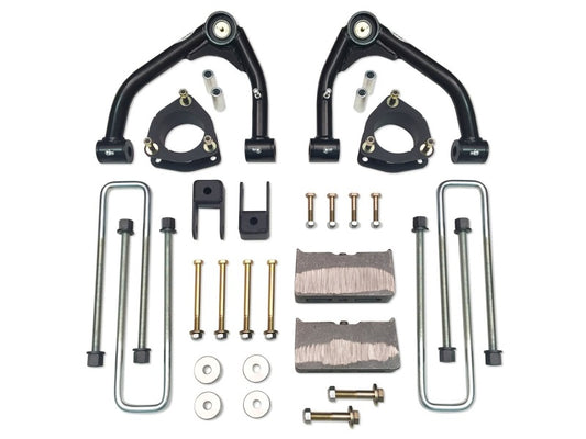 Tuff Country 14-18 Silverado 1500 4wd 4in Lift Kt (Alum/Stmpd 2 Pc Stl Up Cntrl Arm SX8000 Shocks)