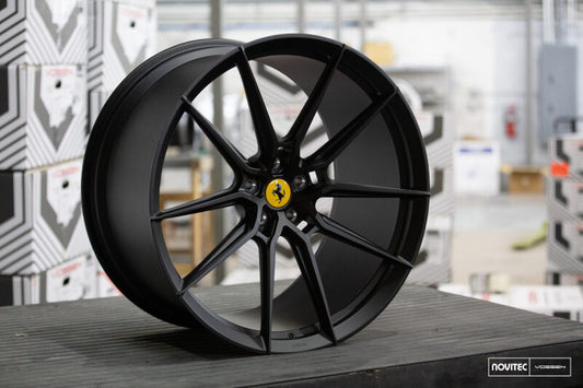 Vossen x Novitec NF9 21x9.5in - 5x114.3 BP - ET28 - Satin Black Ferrari SF90 Front Wheel