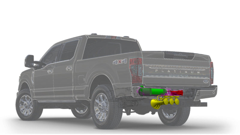 Kleinn 17-26 Ford F-250/ F-350 Onboard Air System w/ Model 730 Horns Spare Tire Location