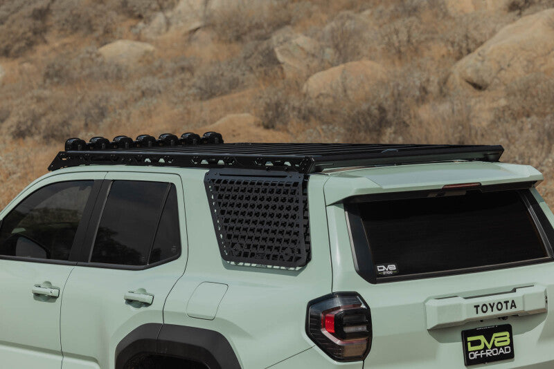 DV8 Offroad 25-26 Toyota 4Runner Exterior Window Molle for DV8 Offroad Roof Rack - Driver