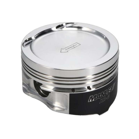 Manley Nissan SR20DE Piston Set - 86.25mm Bore 1.260in CH, -12.00 CC