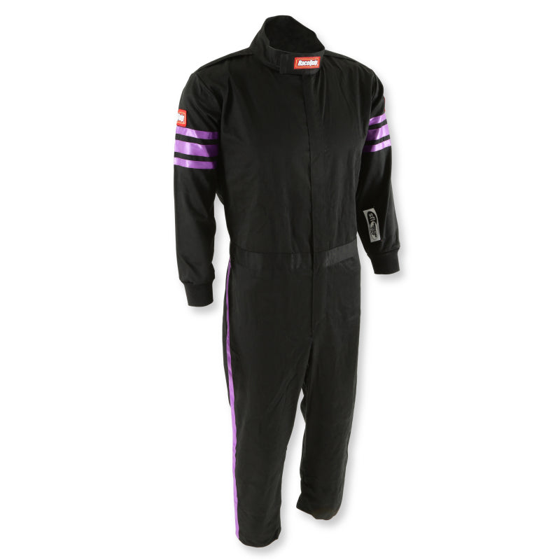 RaceQuip Purple Trim SFI-1 JR. Suit - Kids Large