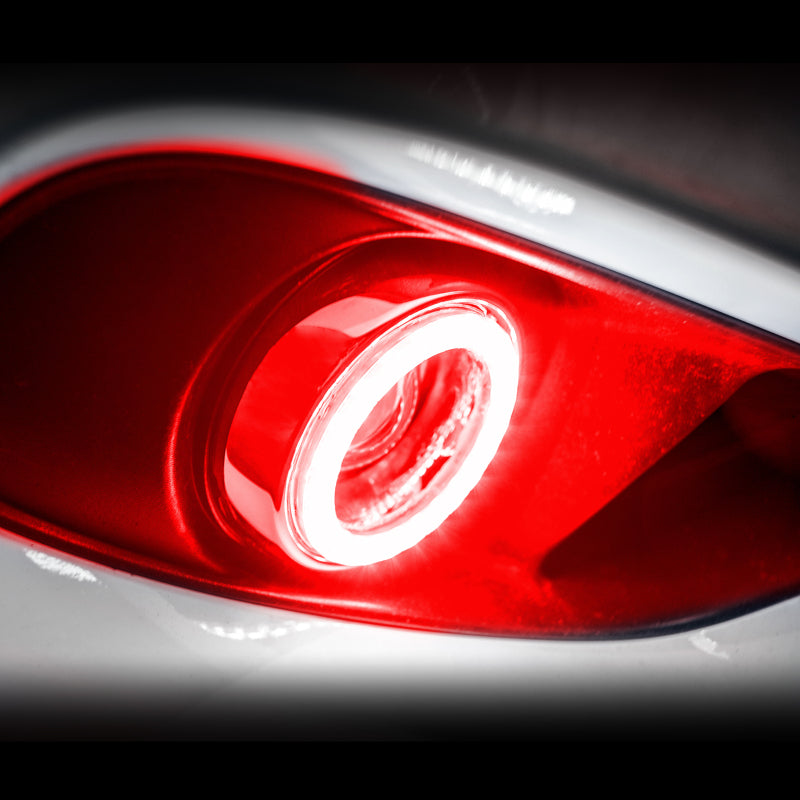 Oracle 10-12 Jaguar XK8 Surface Mount LED Fog Light Halo Kit - Red