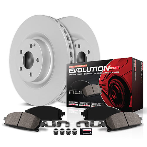 Power Stop 03-06 Pontiac Vibe Rear Z23 Coated Brake Kit