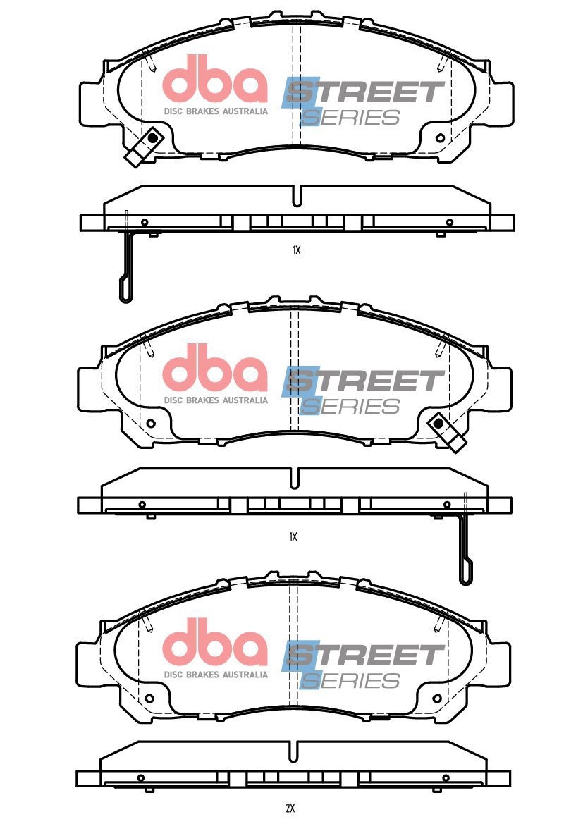 DBA 19-25 Toyota Hiace Front Street Series Brake Pads