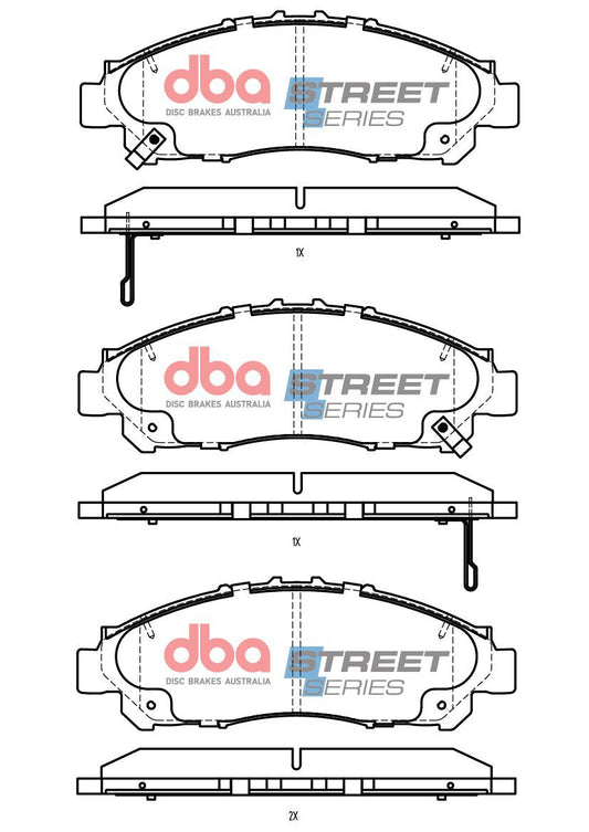 DBA 19-25 Toyota Hiace Front Street Series Brake Pads