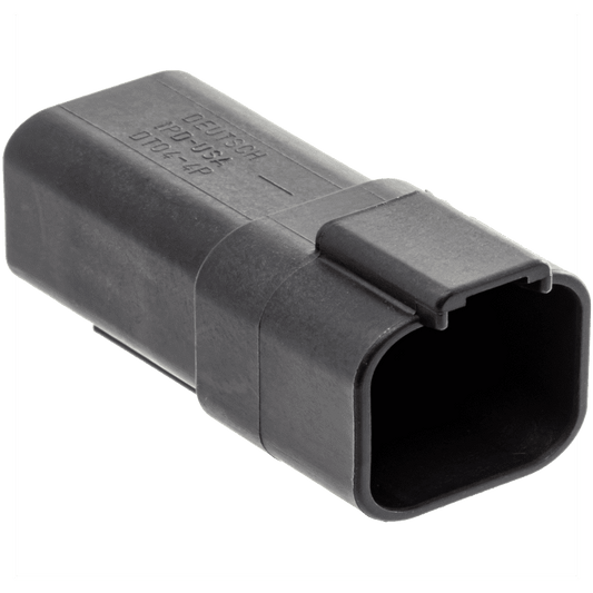 NAMZ Deutsch DT Series 4-Wire Receptacle & Wedgelock - Black (HD 72104-94BK)