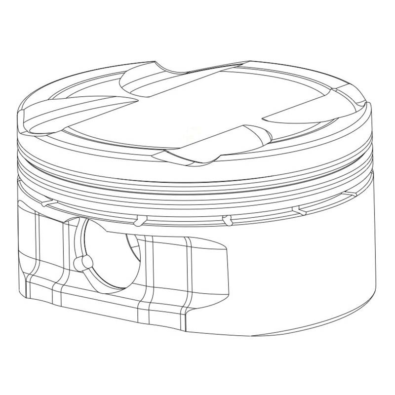 CP Piston Set for 05-10 Sea-Doo RXP 100.25mm Bore +.25mm Oversize 9.5:1 3 Piston Set no Gasket