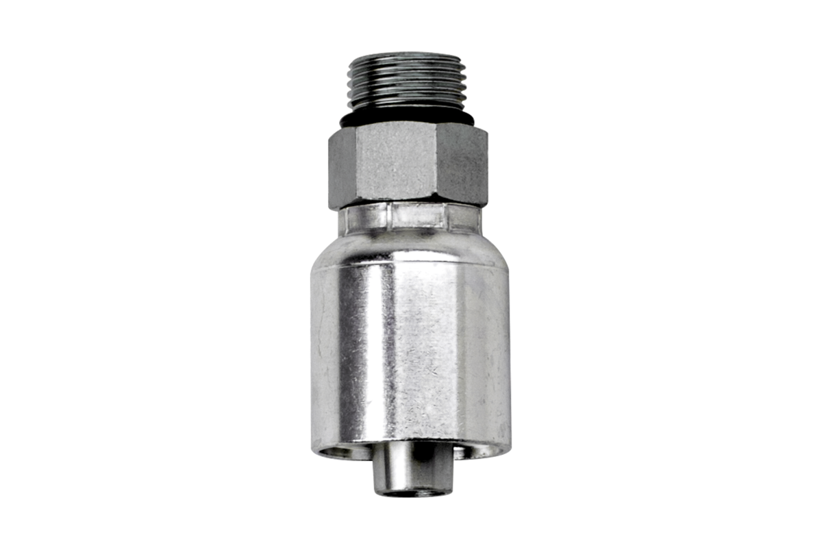 King Shocks Hose End Crimp -08 TO -08 ORB
