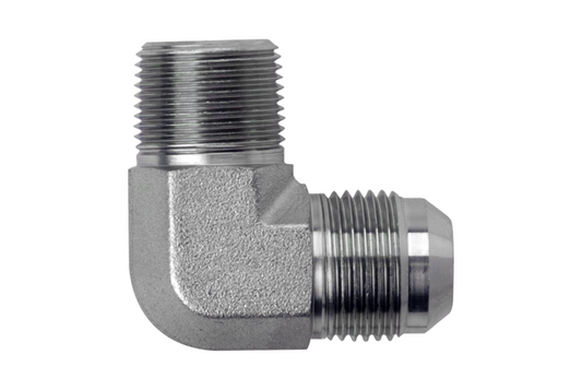 King Shocks Flare 90 3/4in NPT To -12 Flare Fitting